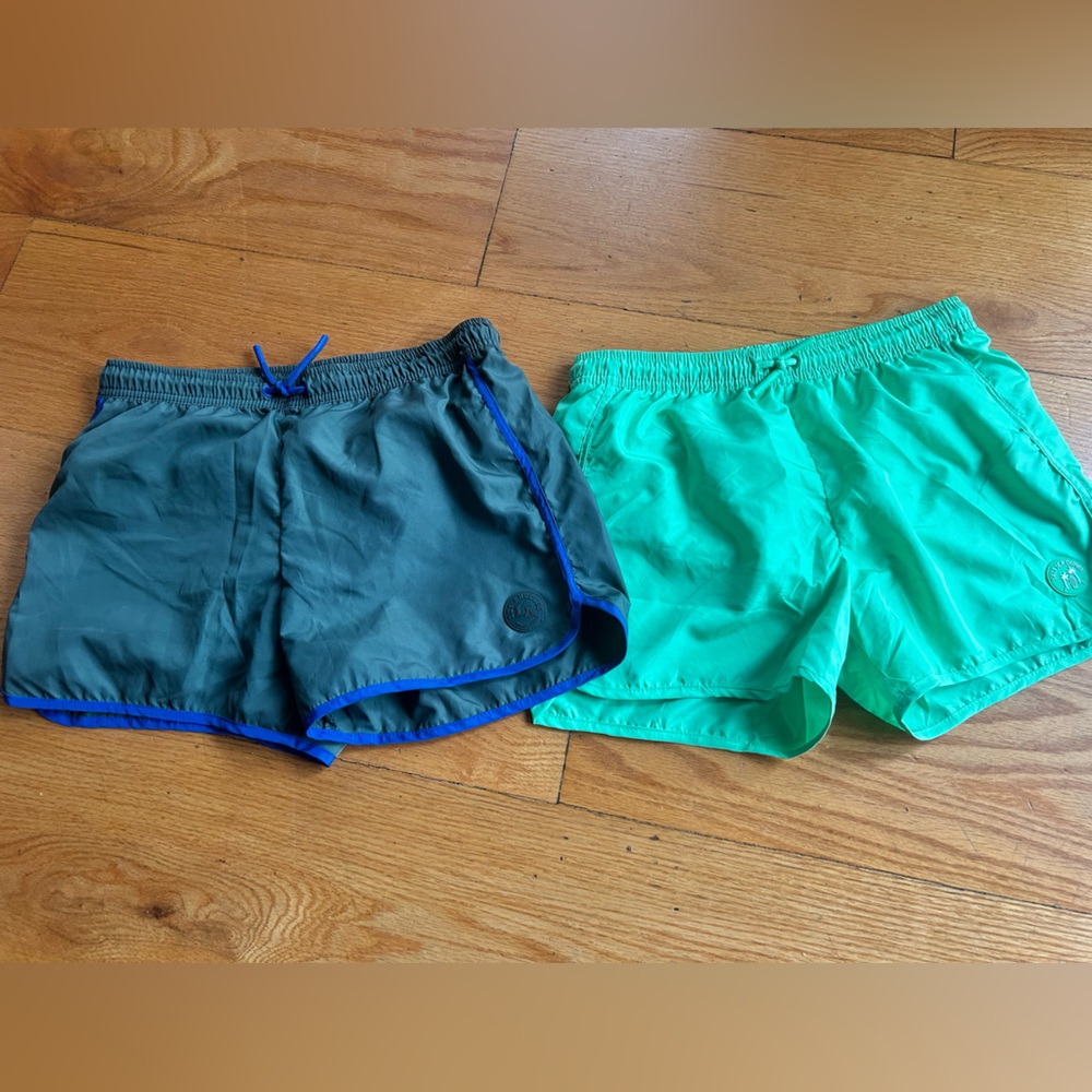 Zara Kids Swim Trunks - Green and Dark Gray